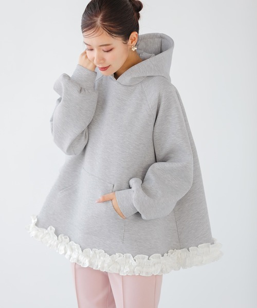 Fit more（フィットモア） パーカー 「ZOZO限定カラー」裾フリルテント
