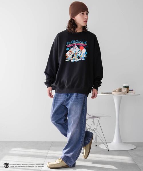 トレーナー スウェット ∴WEGO/別注LOONEY TUNESプルオーバー メンズ