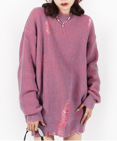 TORRAZZO DONNAミックスカラー ニット セーター フリーサイズ TORRAZZO DONNAミックスカラー ニット セーター フリーサイズ