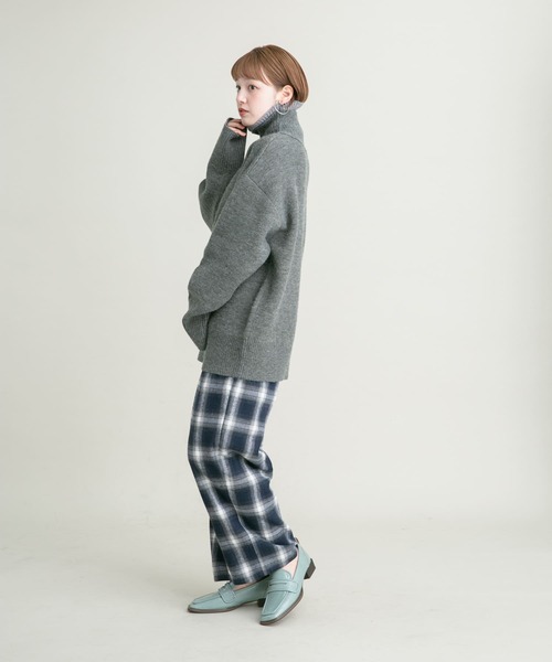 KBF パンツ オンブレチェックWIDEパンツ レディース : ZOZOTOWN