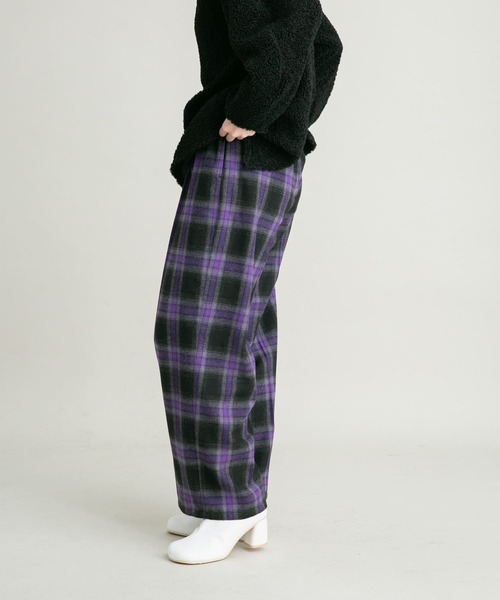 ladmusician オンブレチェック　ワイドパンツ 1442213_info_20220823_111134_1