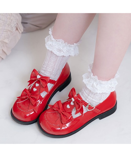 DearMyLove パンプス ハートパールダブルリボンパンプス : ZOZOTOWN