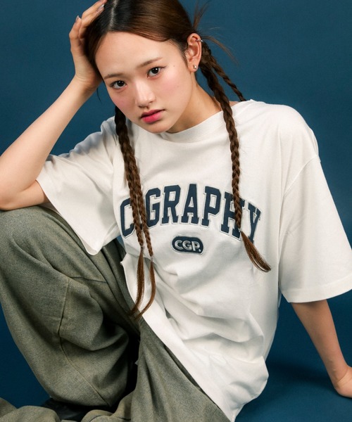 【CODEGRAPHY】★男女兼用★CGPウォッシュドARCロゴ半袖Tシャツ org.jpg