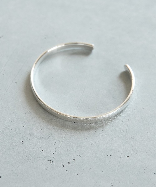 けけす　バングルのみ Magine バングル SV925 HUMMERED BANGLE W5.5mm:ハンマード