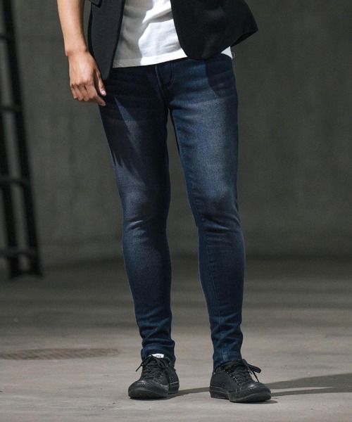wjk reluxe ジーンズ mp12520-back fleece bonding denim pants デニム