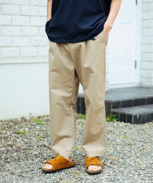 B：MING by BEAMS チノパン ストレッチ 1タック テーパード