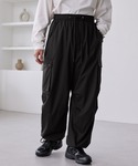 ワイドパンツ カーゴパンツ ワイドトラックパラ...の詳細画像5