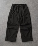ワイドパンツ カーゴパンツ ワイドトラックパラ...の詳細画像1