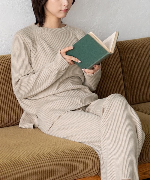 VitaFelice（ヴィータフェリーチェ） セットアップ リブニット