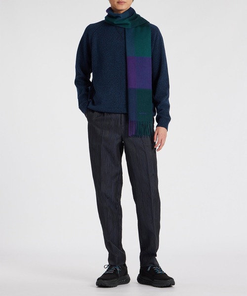 Paul Smith（ポール・スミス） マフラー ブロックチェック カシミヤ