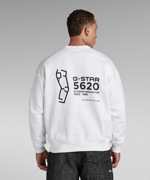 G-STAR RAW トレーナー スウェット 5620 SWEATER/オーバーサイズバック
