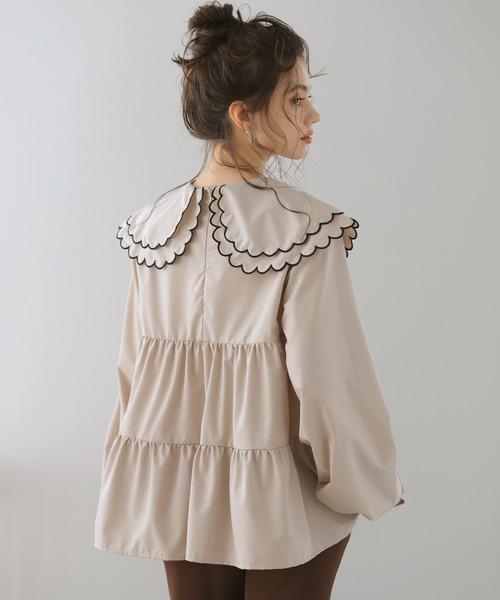 MERAKI（ファッション） ブラウス シャツ ダブルカラー