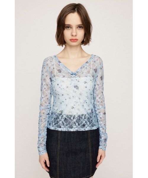 SLY ブラウス シャツ FLOWER LACE TOPS フラワー レース