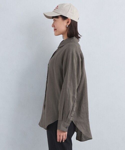 ブラウス シャツ リネン100%ベーシックシャツ レディース TOKYO BASIC リネンシャツ ブラウス シャツ レディース 春服 40