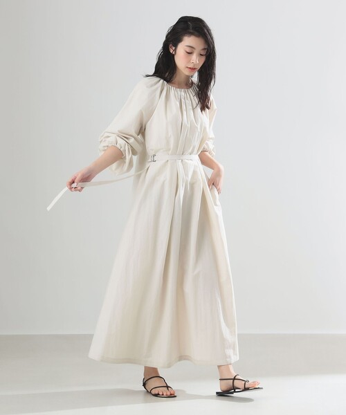 Demi-Luxe BEAMS ワンピース AK+1 / ネックギャザー : ZOZOTOWN