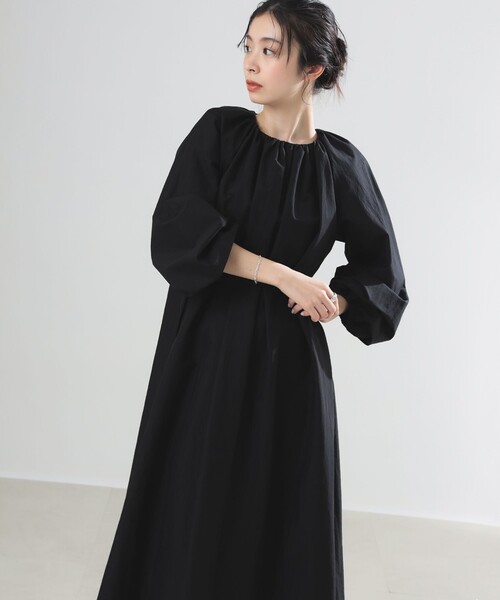 Demi-Luxe BEAMS ワンピース AK+1 / ネックギャザー : ZOZOTOWN