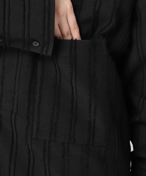 CITYSHOP ブラウス シャツ BAND COLLAR POCKET レディース
