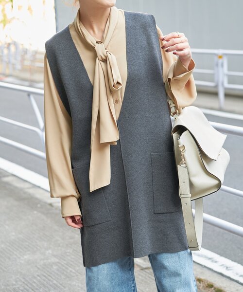 Spick & Span」 長袖ブラウス - ベージュ レディース Spick & Span」 長袖ブラウス - ベージュ レディース