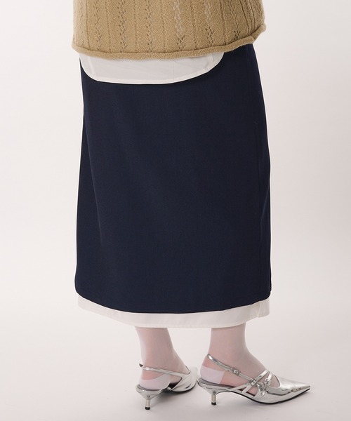 MUHET（ミュエータ） スカート layered wrap skirt / レイヤードラップ