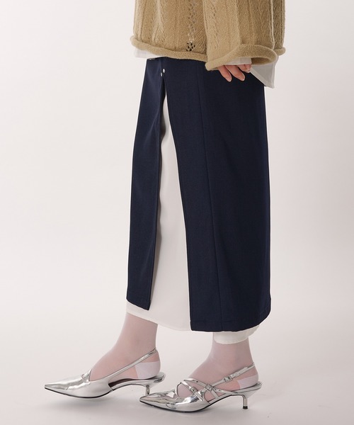 MUHET（ミュエータ） スカート layered wrap skirt / レイヤードラップ