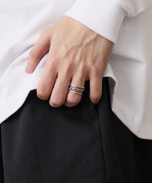 blatto（ブラット） 指輪 リング 925シルバー リングチェーンデザイン