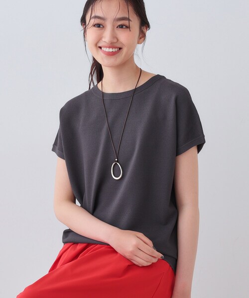 INDIVI ニット セーター 新色登場！「洗える／清涼感」レーヨン