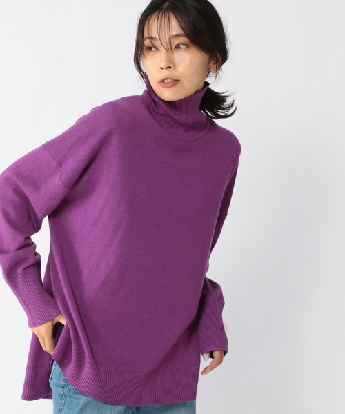 「BARNYARDSTORM」 タートルネックニット 0 パープル レディース_画像7
