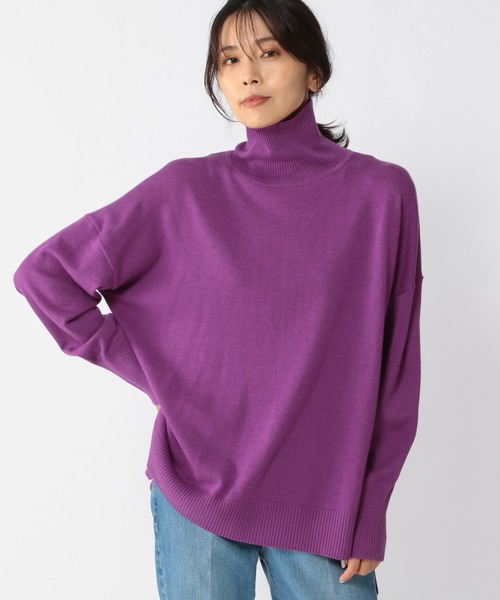 「BARNYARDSTORM」 タートルネックニット 0 パープル レディース_画像8