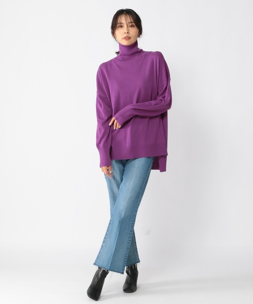 「BARNYARDSTORM」 タートルネックニット 0 パープル レディース_画像9