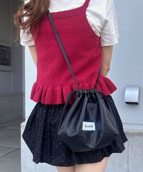 ALAND ショルダーバッグ バッグ ALAND／フェイクレザーミニBAG