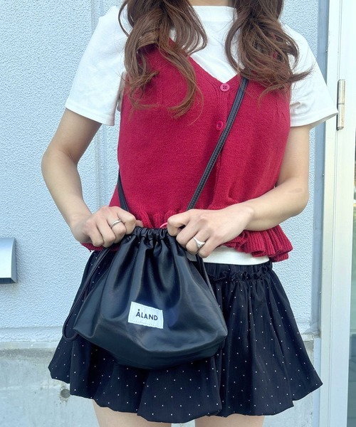 ALAND ショルダーバッグ バッグ ALAND／フェイクレザーミニBAG