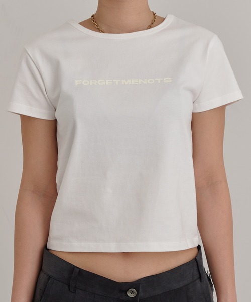 tシャツ ロゴプリント コンパクトTシャツ/チビT KIDS TEE FMN-25SS-CS-003 レディース