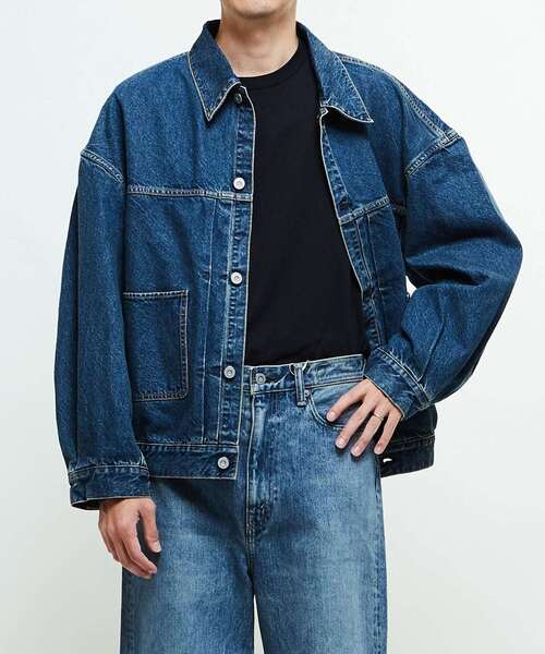 KURO デニムジャケット ライトブルー Gジャン KURO デニムジャケット gジャン 「KURO」DENIM JACKET LIGHT