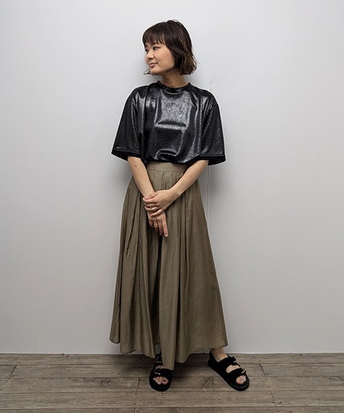R-ISM スカート 「セットアップ対応」シアーボリュームスカート