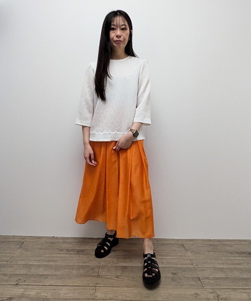 R-ISM スカート 「セットアップ対応」シアーボリュームスカート