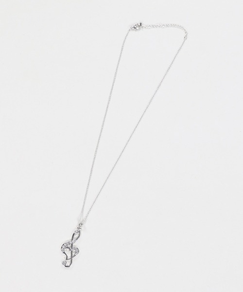 SPINNS（スピンズ） ネックレス メタルネックレス/ラインストーン音符