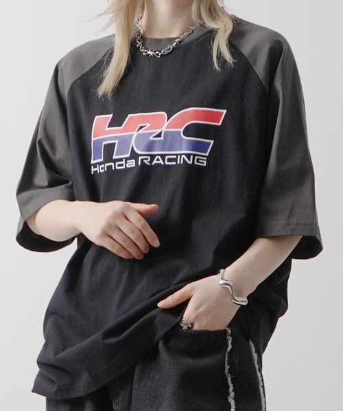 tシャツ 「HONDA / ホンダ」ラグラン半袖カットソー メンズ tシャツ 「HONDA / ホンダ」ラグラン半袖カットソー メンズ