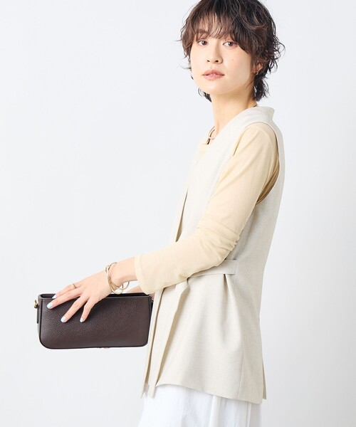 NOLLEY'S sophi ジレ ベージュ 38タグ付き NOLLEY'S Sophi ベスト ジレ ウォッシャブルドライライトジレ