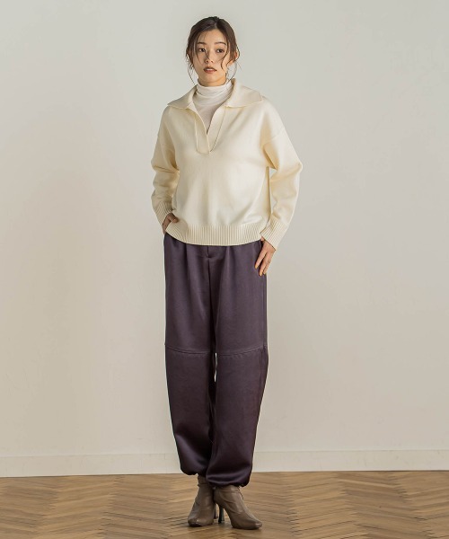「Droite lautreamont」 長袖ニット M イエロー レディース_画像6