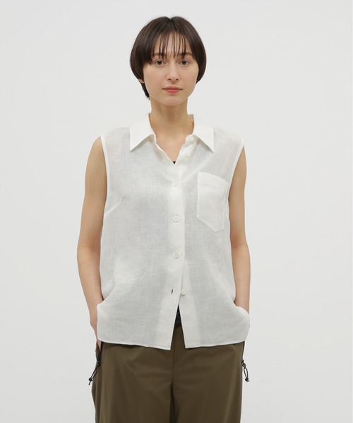 ブラウス シャツ LINEN CHAMBRAY レディース
