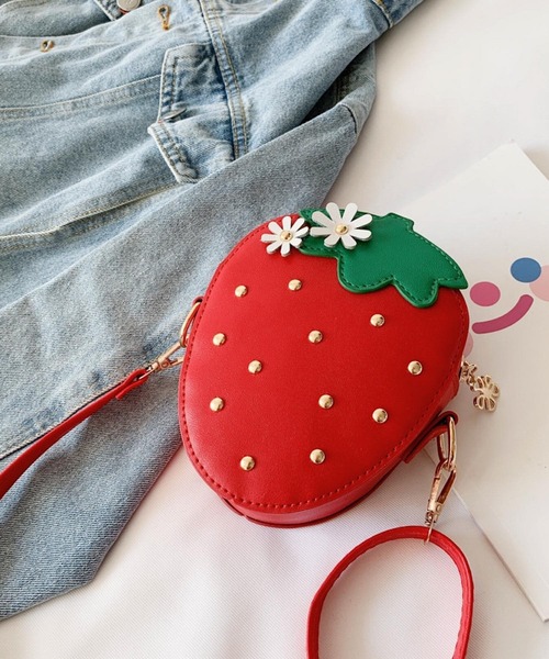 Angeilc pretty  いちごのチャームつき   ショルダーバッグ Angelic Pretty - Angeilc pretty いちごのチャームつき ショルダー
