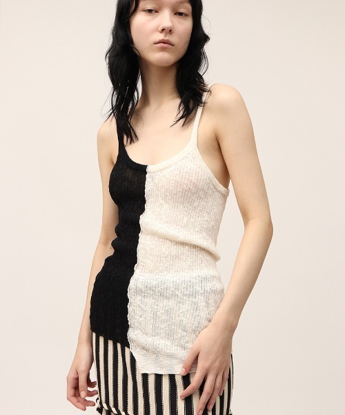 leinwande（ラインヴァンド） キャミソール 「leinwande」Blocking