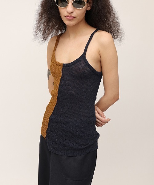 leinwande（ラインヴァンド） キャミソール 「leinwande」Blocking