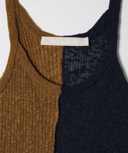 leinwande（ラインヴァンド） キャミソール 「leinwande」Blocking