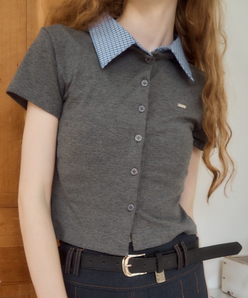 特価商品  room Birthday tシャツ with プレート付襟付きトップス/tops トップス
