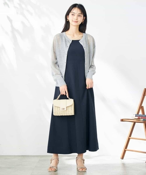 シアー２WAYクルーネックカーディガン Spick & Span｜2WAYシアークルーネックカーディガン | Rakuten