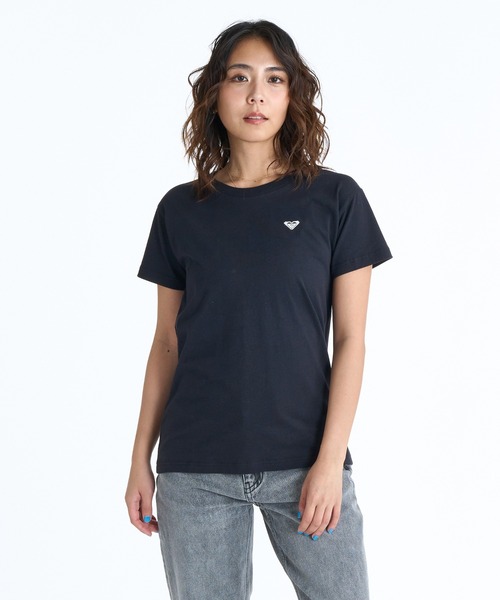 ROXY ロキシー レディース 半袖ラッシュTシャツ バックプリント ロゴ シンプル 全4色 M L サーフィン 海 プール 人気ブランド 通販 2025 新作【RLY251037】 ROXY ロキシー ラッシュガード レディース 半袖 Tシャツ バック