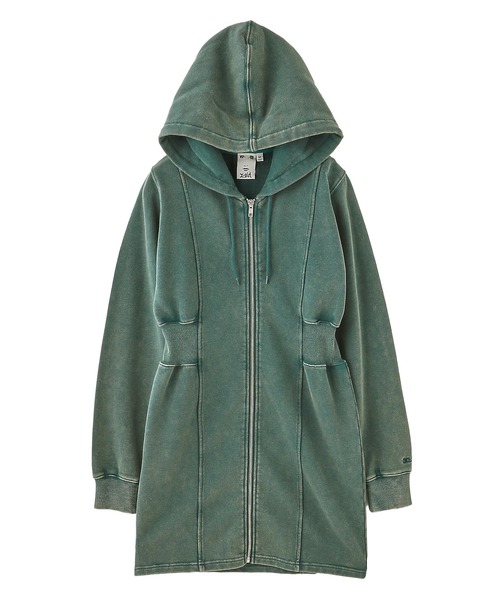 X-girl ワンピース DUSTY ZIP UP SWEAT HOODIE DRESS : ZOZOTOWN