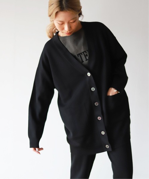 SLOBE IENA（スローブイエナ） ニットカーディガン - ブラック