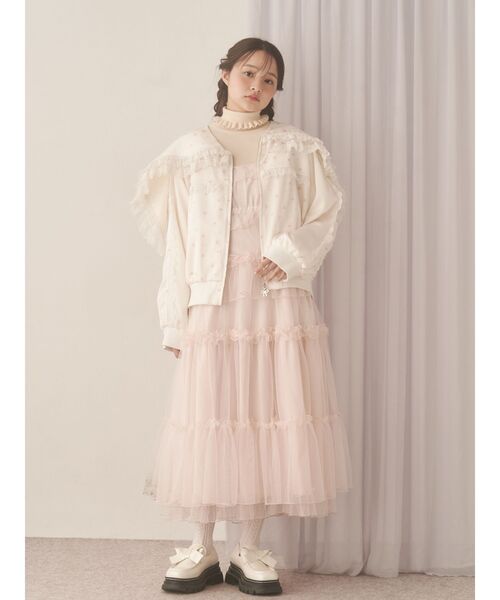 merry jenny チュールドロストロングワンピース merry jenny ワンピース チュールドロストロングワンピース